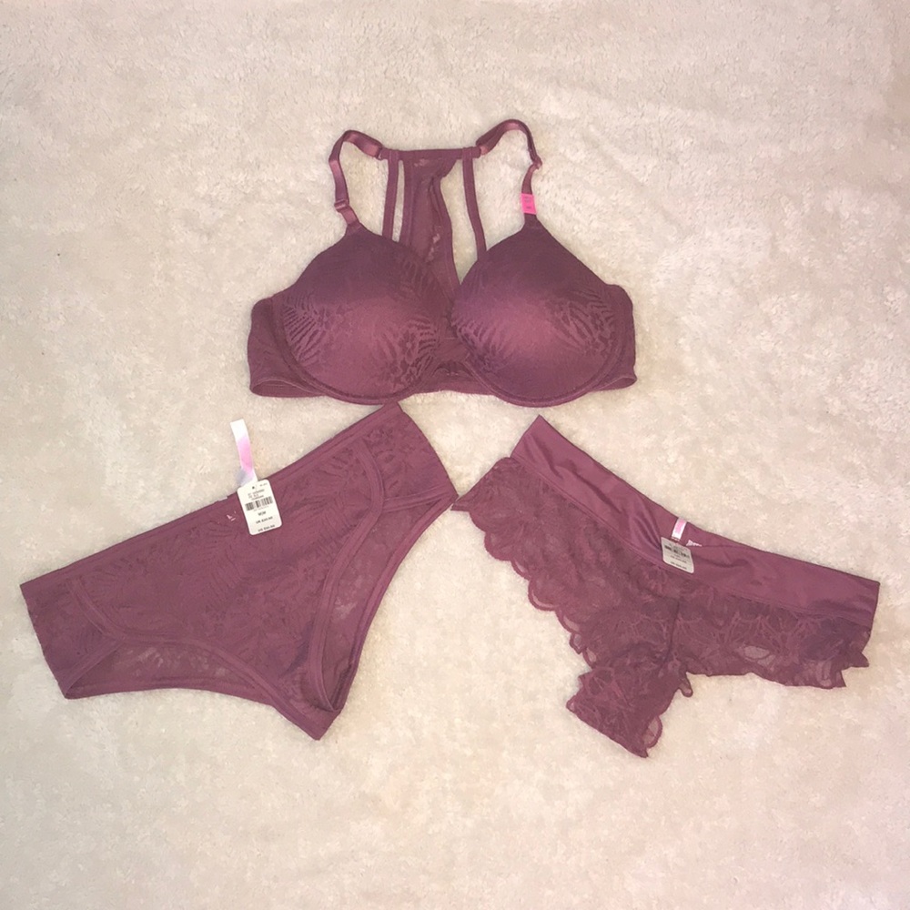 Victoria’s Secret PINK Bra & 2 panties NEW W/ Tags
